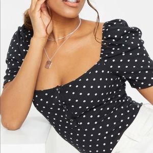 Cute polka dot bodysuit